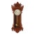 Oversized Antique Chip Carved Walnut Calendar Clock C1890 For Sale