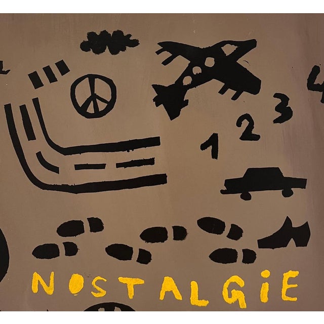 Alexandre Schaller, Times, Acrylic on Canvas, 1990s For Sale - Image 4 of 11