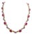 Bochic “Capri” Ruby, Amethyst, Peridot & Topaz Necklace Set 18K Gold & Silver For Sale