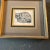 Original etching on paper signed bottom right 4 x 5 overall size with original frame & mats is 9.75 x 10.5