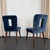 1940s Set of Six Hollywood Regency Blue Velvet Dining Chairs by Ernst Schwadron For Sale - Image 11 of 12