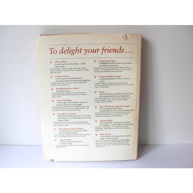 1981 Julia Child & More Company Hardcover Cookbook For Sale - Image 4 of 10