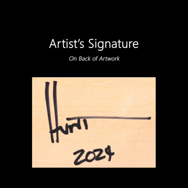 In Tune 66 - Small Modern Resin Yellow Striped Minimalist Original Artwork by Ricky Hunt For Sale - Image 9 of 9