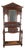 19th Century Neo-Gothic Carved Oak Coat Rack For Sale