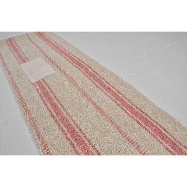 Vintage Anatolian Hemp Runner Rug For Sale In Phoenix - Image 6 of 6