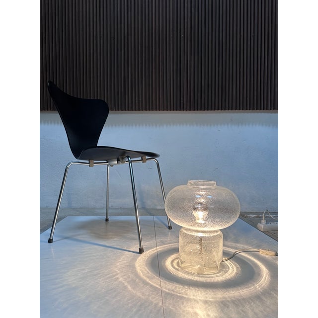 Clear Frosted Glass Table Lamp from Glashütte Süssmuth Leuchten, Germany, 1960s For Sale - Image 18 of 18