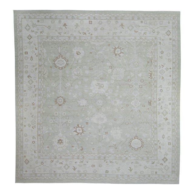 Turkish Oushak Runner Rug 3'9" x 15'3" #17162 For Sale