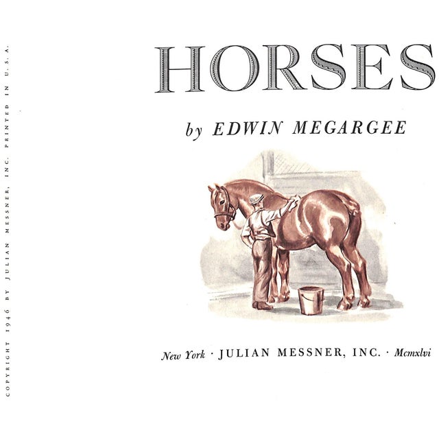 MEGARGEE, Edwin Julian Messner 1946 First Edition 10" x 12 3/4" In publisher's pictorial slipcase w/ 23 full-page...