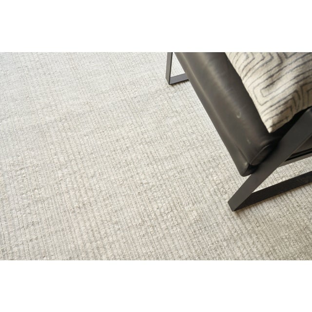 2020s Exquisite Rugs Rossini Handmade Nylon & PET Yarn Ivory Rug-6'X9' For Sale - Image 5 of 7