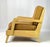 Ficks Reed Mid-Century Modern Ficks Reed Blonde Hardwood Lounge Chair With Ochre Textured Upholstery For Sale - Image 4 of 12