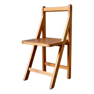 Modernist Fixed Chair in Beech and Plywood, 1970s For Sale