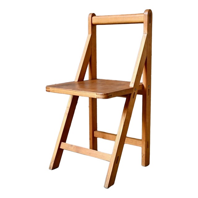 Modernist Fixed Chair in Beech and Plywood, 1970s For Sale