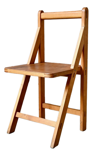 Modernist Fixed Chair in Beech and Plywood, 1970s