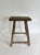 Early 20th Century Rustic Black Farmhouse Elm Stool For Sale - Image 5 of 6