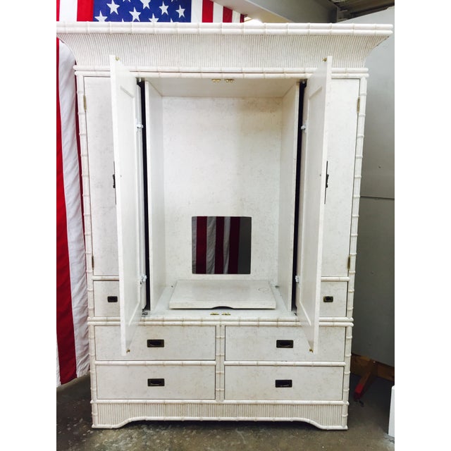 Faux Bamboo Dresser by Ficks Reed Chairish