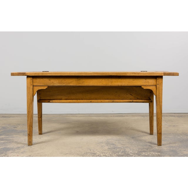 French Provincial Early 19th Century French Provincial Fruitwood Petrin Dough Table For Sale - Image 3 of 18