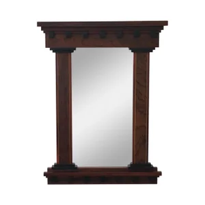 Mixed Wood Hanging Wall Mirror by Artscape