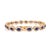 Metal Deco-Style Halo Diamond Natural Blue Sapphire Tennis Bracelet in 14k Solid Gold- 7 Inch For Sale - Image 7 of 13