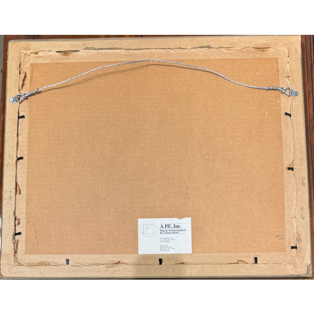 Antique English Hand Colored Print Boy Fishing, Framed For Sale - Image 4 of 5