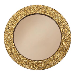 Thomas Boog French Gilded Mussel Shell Mirror For Sale