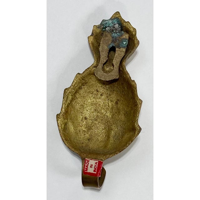 Mid 20th Century Vintage Brass Pineapple Wall Hook For Sale - Image 5 of 5