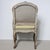 Gray Pair French Louis XV Style Painted Cane Chairs For Sale - Image 8 of 14