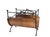 Log holder of the period Mid-Century Modern Wrought iron and copper Very stylish France circa 1970 Good condition