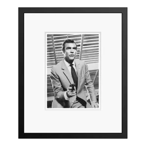 Sean Connery Framed in White