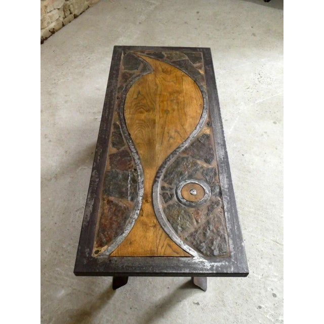 Brutalist Coffee Table, France, 1960s For Sale - Image 11 of 12