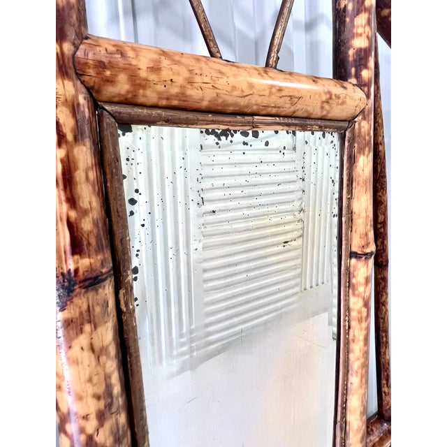Antique Late 1800s English Scorched Bamboo Chinoiserie Hall Tree For Sale - Image 11 of 18