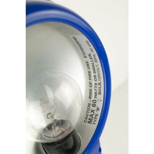 Red Vintage 1980's Rabbit Tanaka Gooseneck Memphis Desk Lamp & Organizer, Red & Blue For Sale - Image 8 of 12