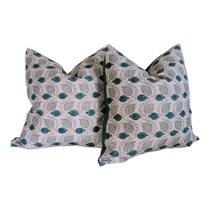 Colefax & Fowler 22" Ashmead Pillows in Navy