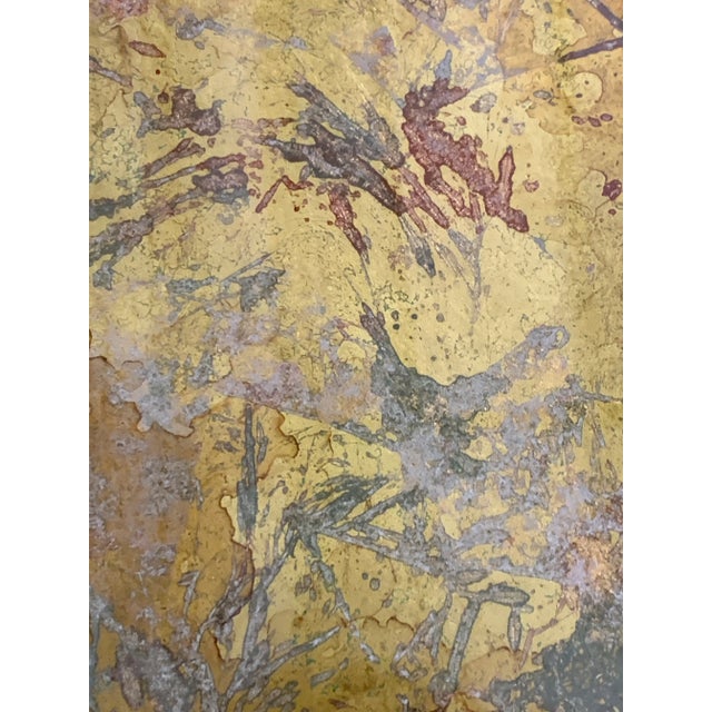 Mid Century Dolphin Koi Fish Reverse Painted Glass Coffee Table For Sale - Image 9 of 12