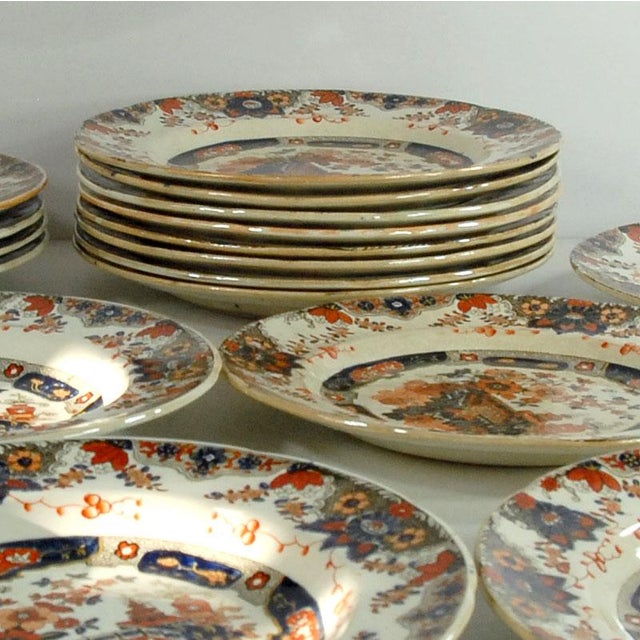 Victorian Ashworth Ironstone Plates, Set of 20 For Sale - Image 9 of 14
