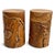 Teak Root Cylinder End Side Table For Sale - Image 4 of 13