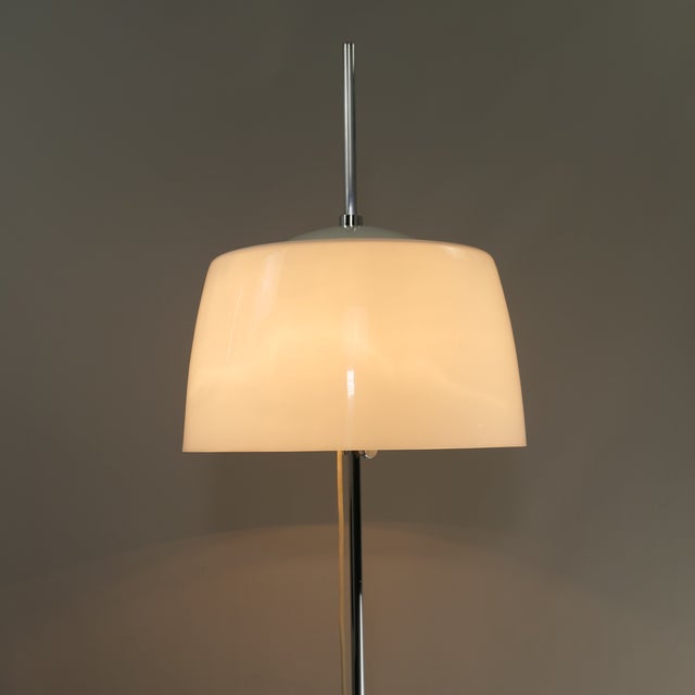 Plastic Adjustable Chrome-Plated Floor Lamp, Italy, 1970s For Sale - Image 7 of 14