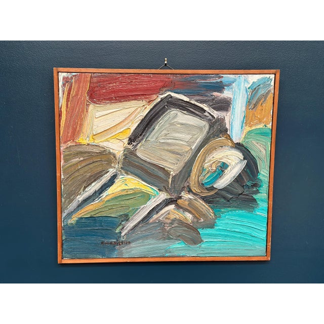 Rune Nilsson, Monday Feeling, 1950s, Oil Painting on Panel, Framed For Sale - Image 10 of 17