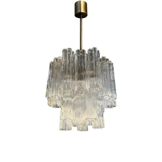 Early 21st Century Murano Glass Tronchi Chandelier in Burnished Metal by Simoeng For Sale - Image 5 of 8