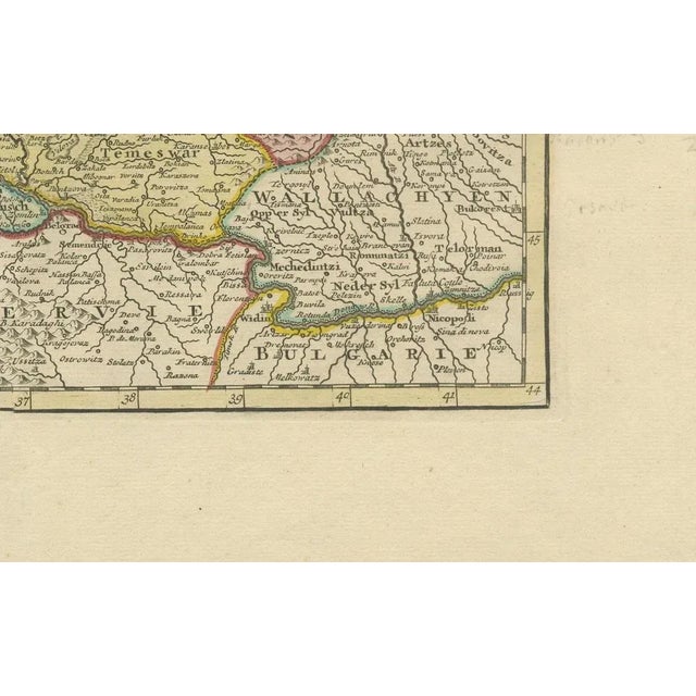 Antique Map of Hungary and Transylvania by Isaac Tirion, 1740 For Sale - Image 4 of 10