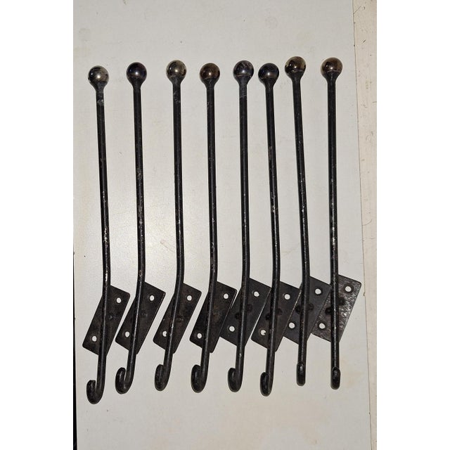 1960s Mid-Century Modern Coat Hooks, 1960s, Set of 8 For Sale - Image 5 of 5