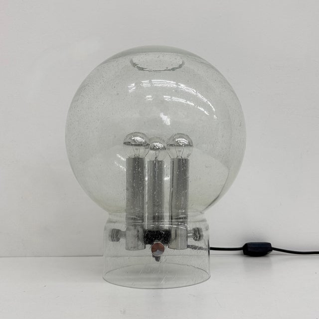 Glass Table Lamp from Limburg Glashütte, 1970s For Sale - Image 10 of 18