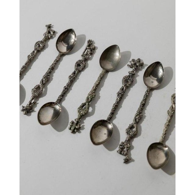 Vintage Silver Plated Tea and Cake Serving Set, 1930s, Set of 14 For Sale - Image 10 of 14