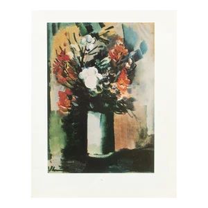 1950s After Maurice De Vlaminck "Vase of Flowers", Full-Color Print