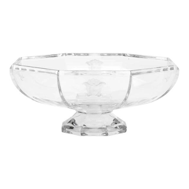 Versace For Rosenthal Medusa Crystal Bowl For Sale