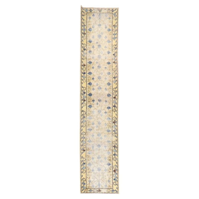 Beige Antique Khotan Runner For Sale - Image 8 of 18