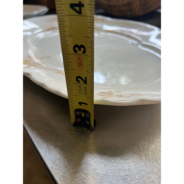 Vintage Floral Ceramic Serving Tray For Sale - Image 9 of 9