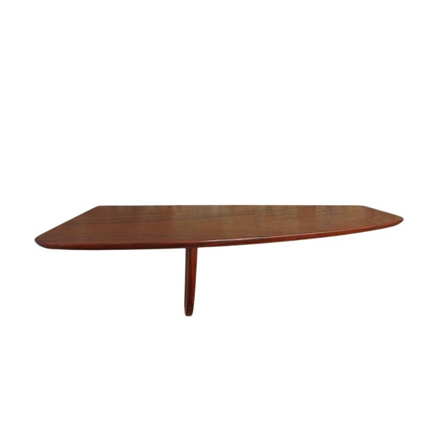 Small Mid-Century Modrn Danish Asymetric Teak Shelf, 1960s For Sale - Image 4 of 5