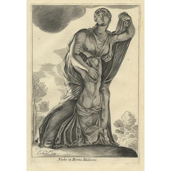 Perrier, Statue of Niobe in Rome, Italy, 1660, Print For Sale - Image 3 of 6