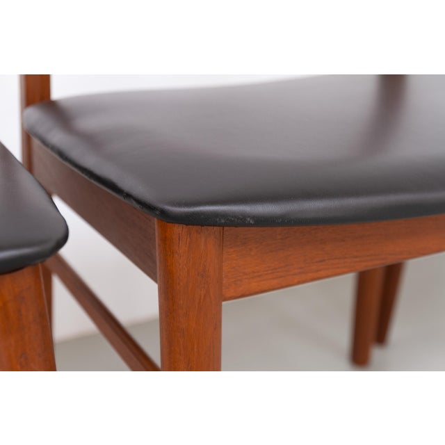 Vintage Danish Teak Dining Chairs by Kjærnulf for Vejle Møbelfabrik, 1960s, Set of 4 For Sale - Image 17 of 18