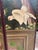 Vintage Hand-Painted Peacock & Landscape Four-Panel Folding Screen For Sale - Image 9 of 16